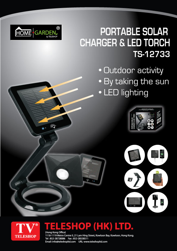 Portable Solar Charger & Led Torch